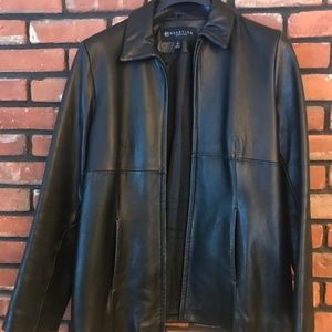 Womens Black Leather coat
